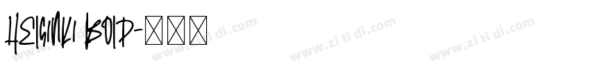 Helsinki Bold字体转换
